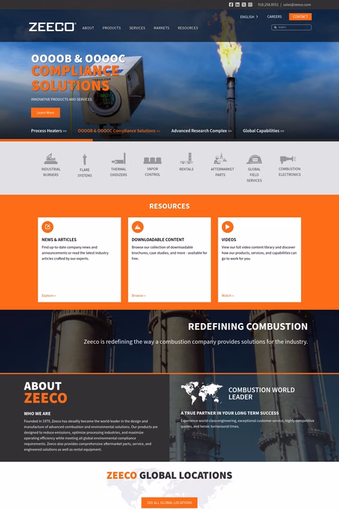 Zeeco Homepage 1440px