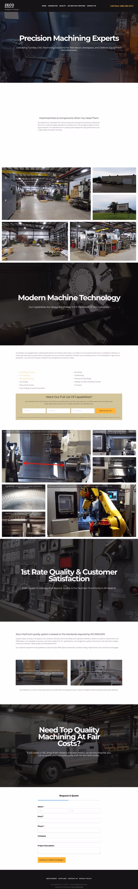 Zeco-Machine Homepage 1440px