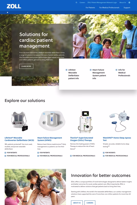 Zoll-Medical-Corporation Homepage 1440px