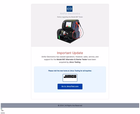 Amfor-Electronics Homepage 1440px