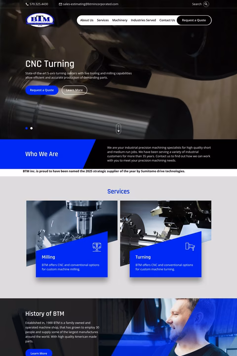 Btm-Incorporated Homepage 1440px
