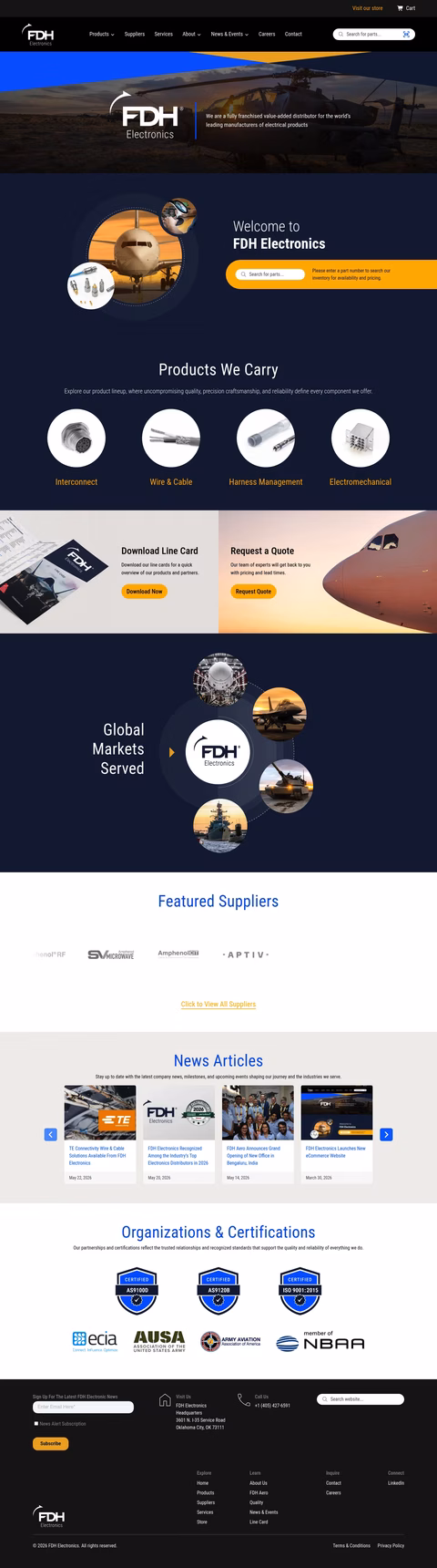 Fdh-Aero-Electronics Homepage 1440px