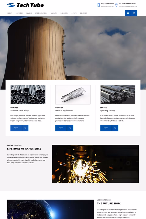 Tech-Tube Homepage 1440px