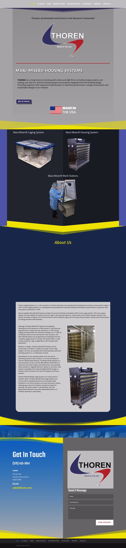 Thoren-Caging-Systems Homepage 1440px