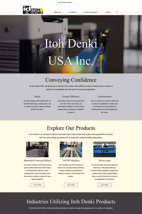 Itoh-Denki-Usa Homepage 1440px