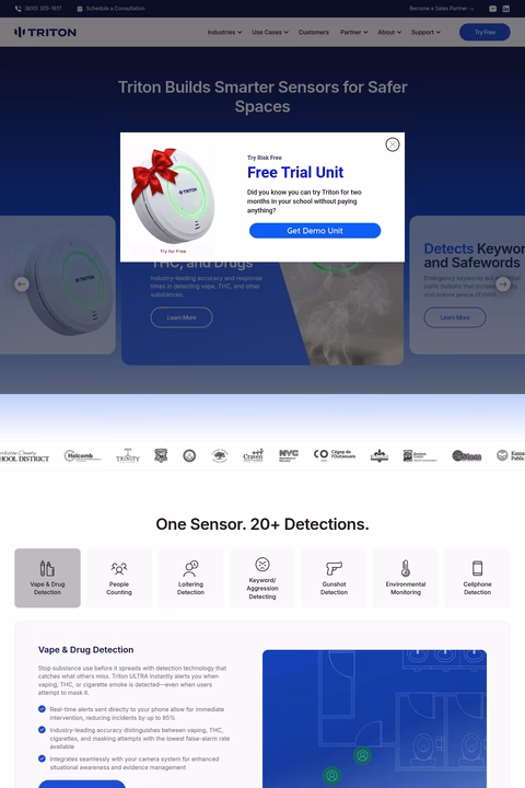 Triton-Sensors Homepage 1440px