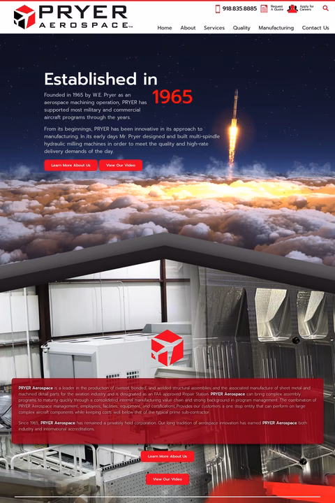 Pryer-Aerospace Homepage 1440px