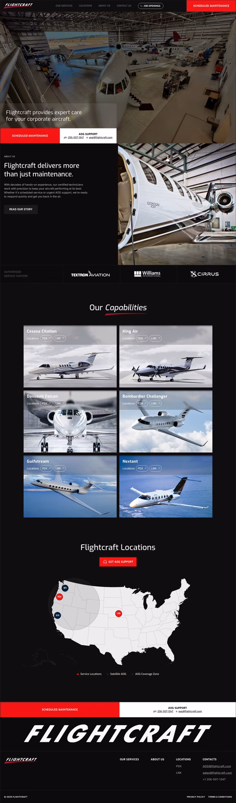 Flightcraft Homepage 1440px