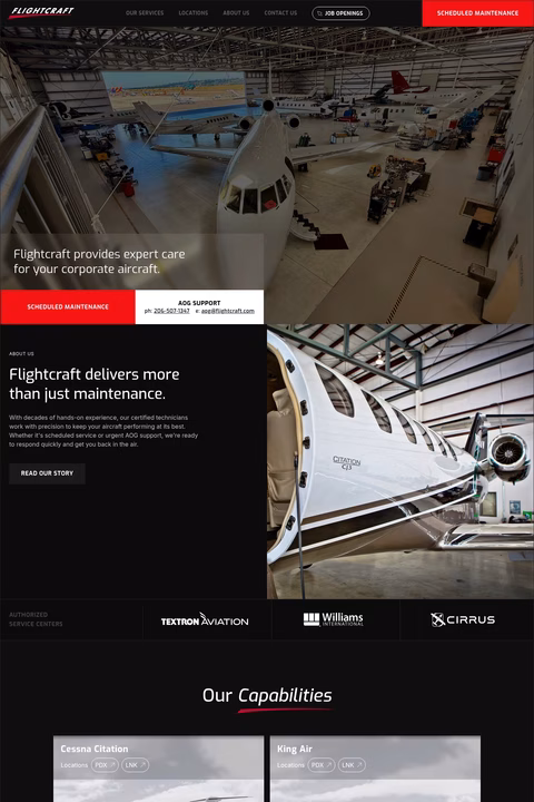 Flightcraft Homepage 1440px
