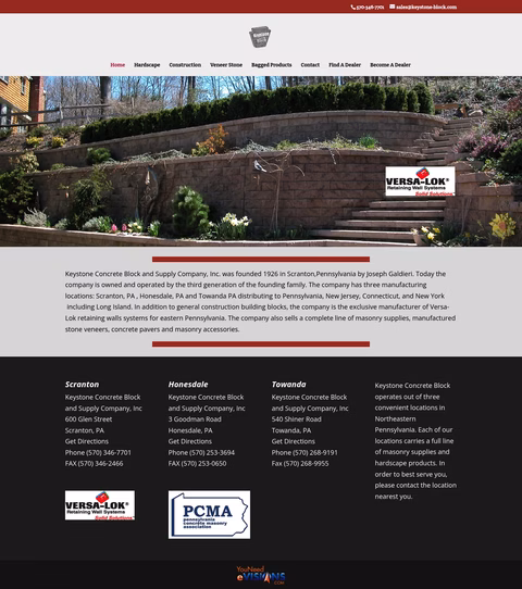 Keystone-Concrete-Block-Supply Homepage 1440px