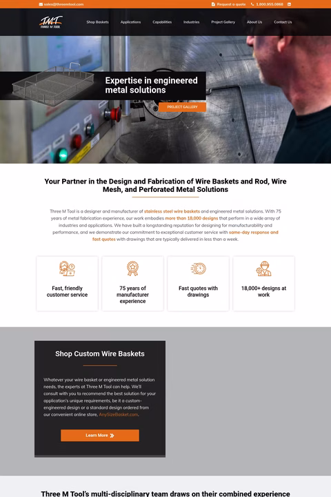 Three-M-Tool Homepage 1440px