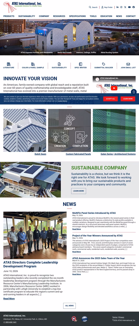 Atas-International Homepage 1440px