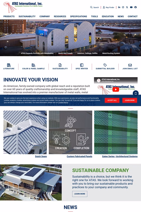 Atas-International Homepage 1440px