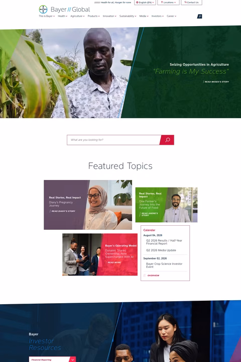 Bayer Homepage 1440px
