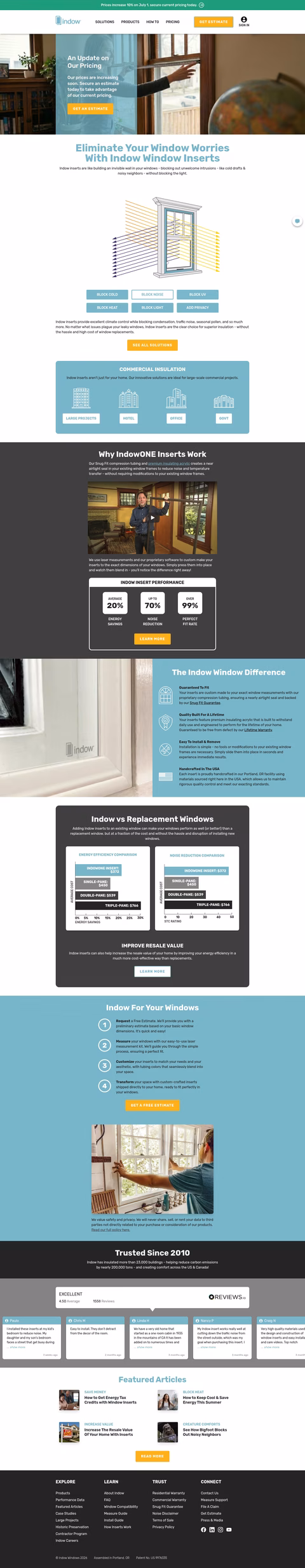 Indow-Windows Homepage 1440px