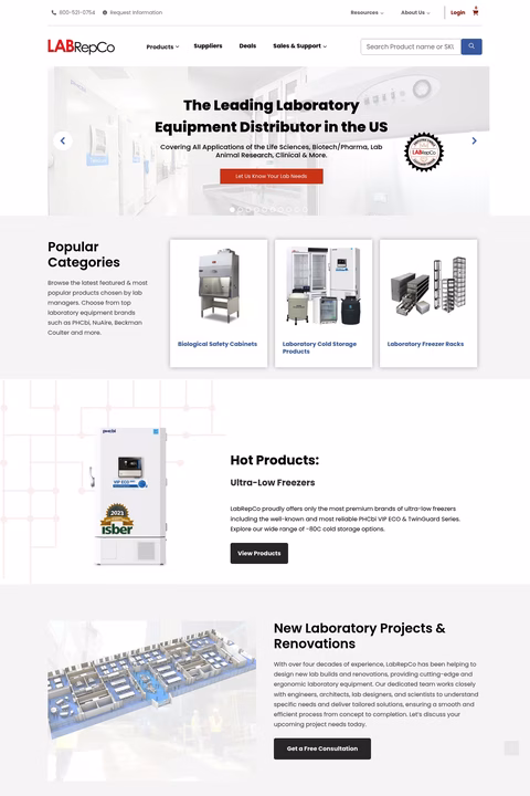 Labrepco Homepage 1440px