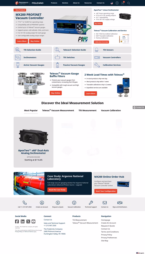 The-Fredericks-Company Homepage 1440px