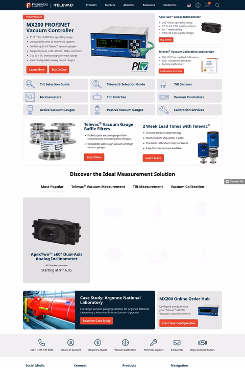 The-Fredericks-Company Homepage 1440px