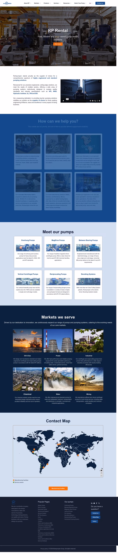 Ruhrpumpen Homepage 1440px
