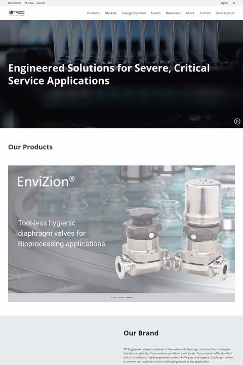 Itt-Engineered-Valves Homepage 1440px