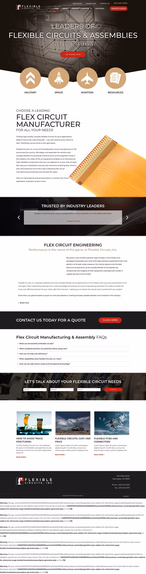 Flexible-Circuits-Inc Homepage 1440px