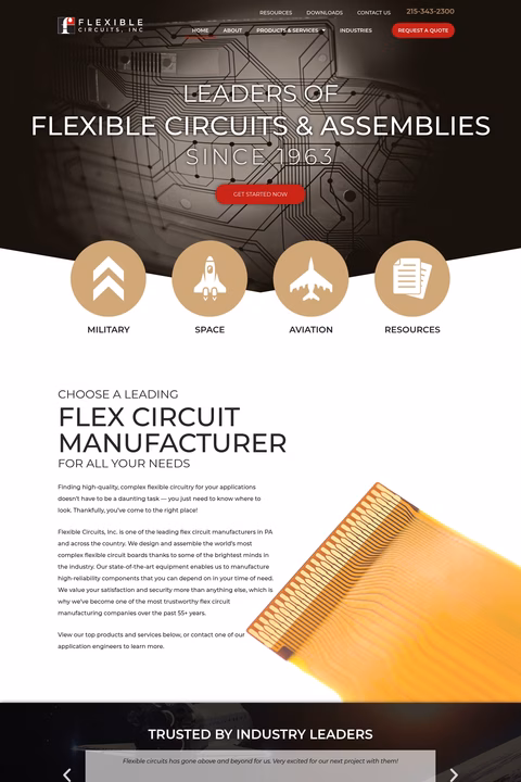 Flexible-Circuits-Inc Homepage 1440px