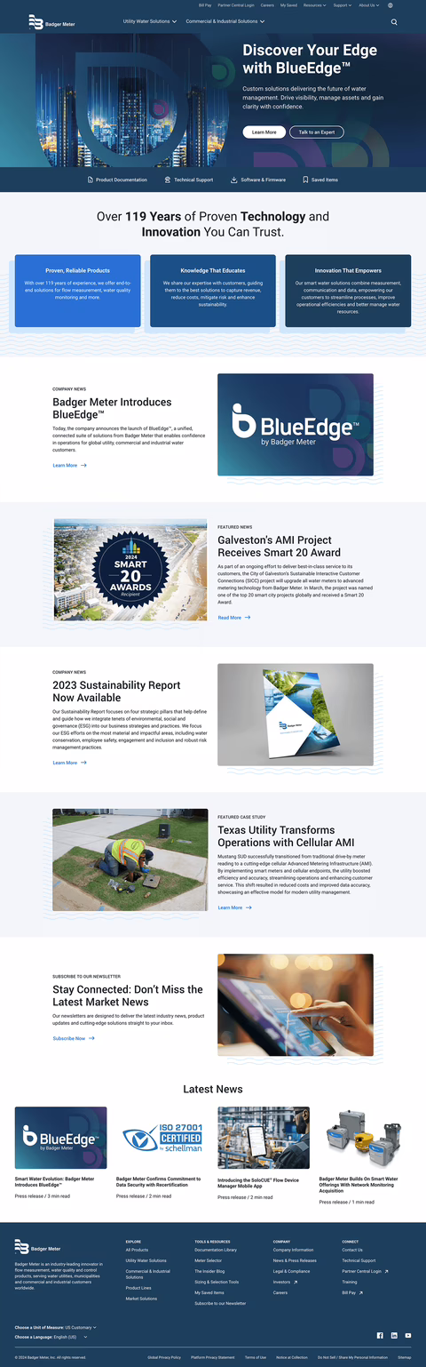 Badger Meter Homepage1440 Px