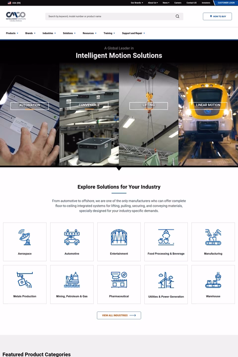 Columbus-Mckinnon-Corporation Homepage 1440px