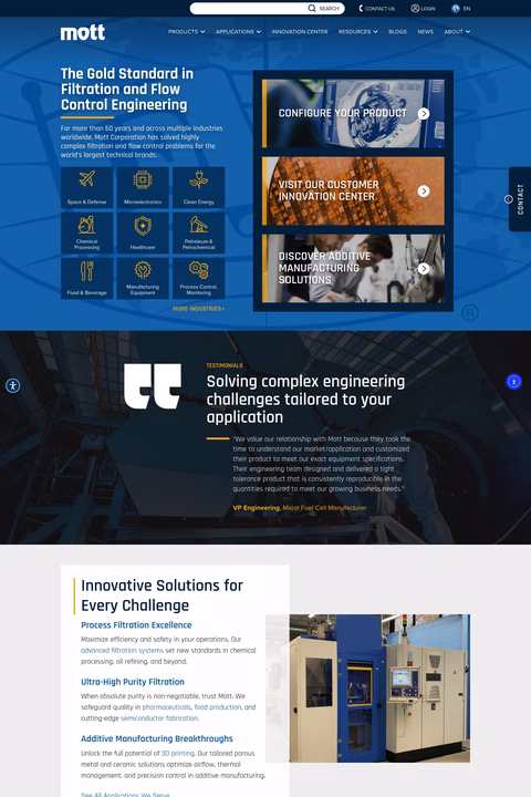 Mott-Corporation Homepage 1440px