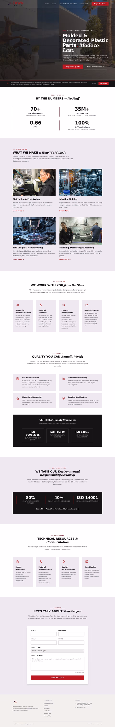 Fawn-Industries Homepage 1440px