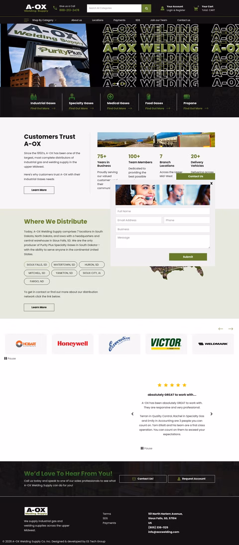 A-Ox-Welding-Supply Homepage 1440px