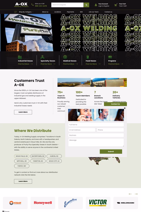 A-Ox-Welding-Supply Homepage 1440px