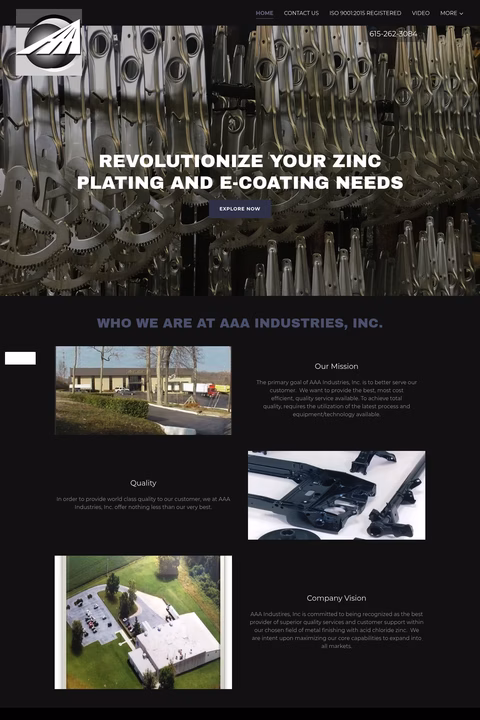 Aaa-Industries Homepage 1440px