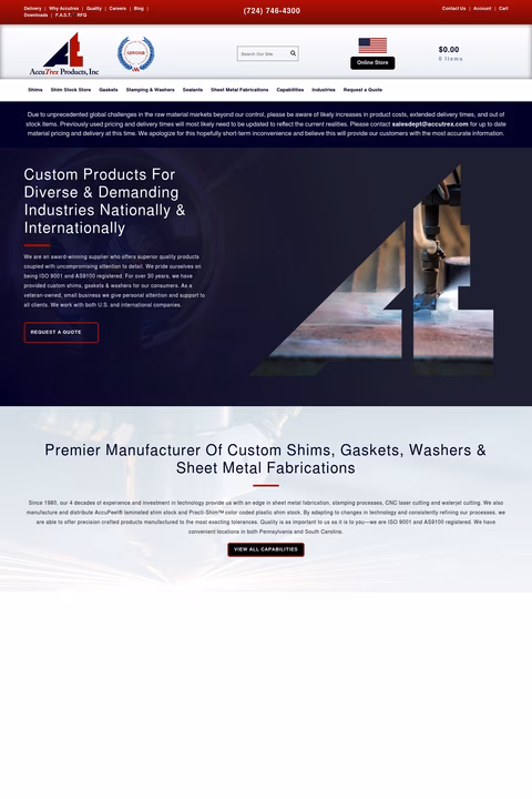 Accutrex-Products Homepage 1440px