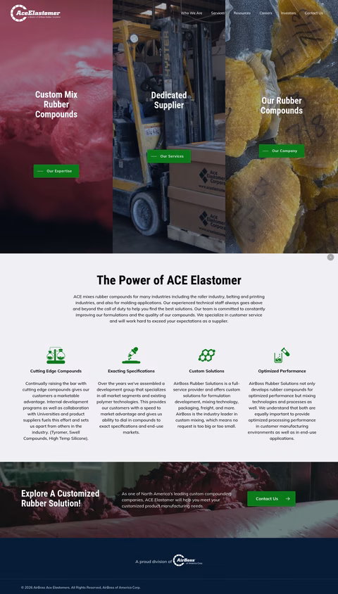 Ace-Elastomer Homepage 1440px