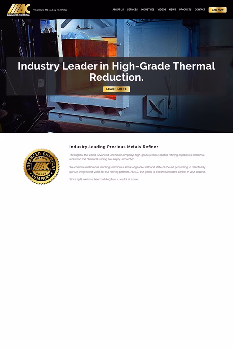 Advanced-Chemical-Company Homepage 1440px