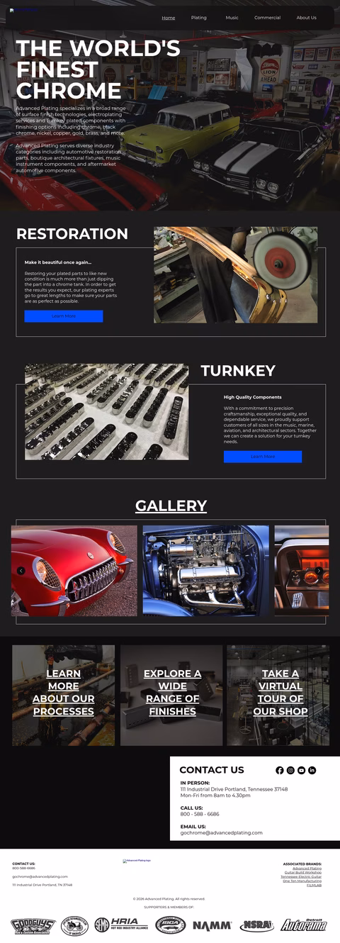 Advanced-Plating Homepage 1440px