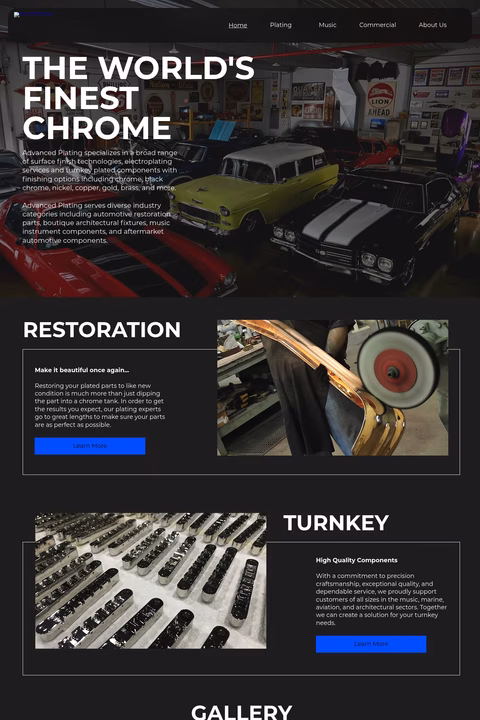 Advanced-Plating Homepage 1440px
