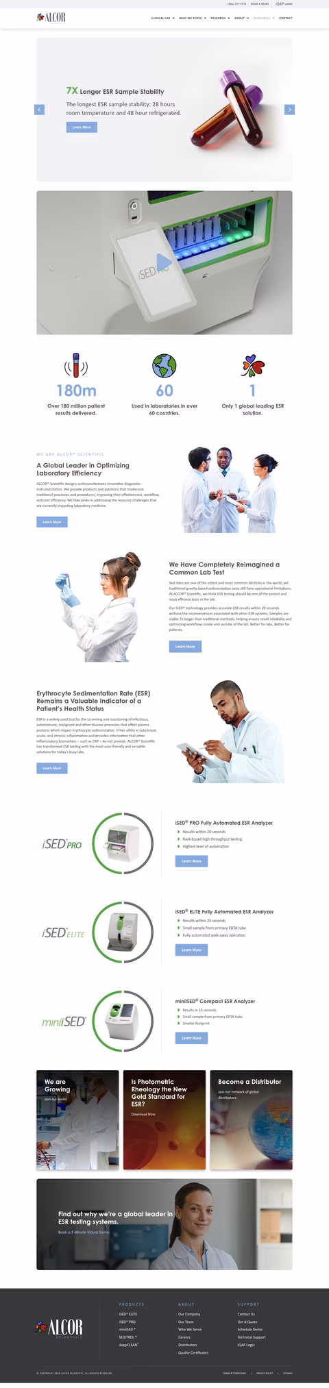 Alcor-Scientific Homepage 1440px