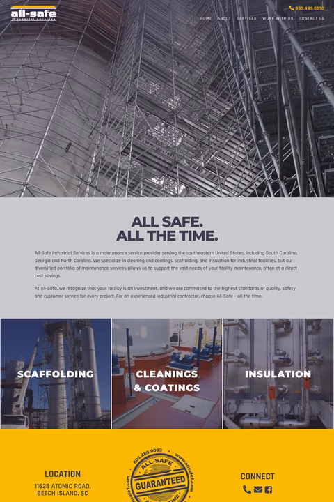 All-Safe-Industrial-Services Homepage 1440px