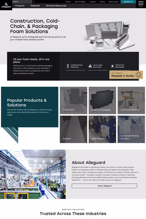 Alleguard Homepage 1440px