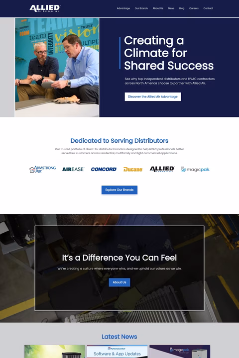 Allied-Air-Enterprises Homepage 1440px