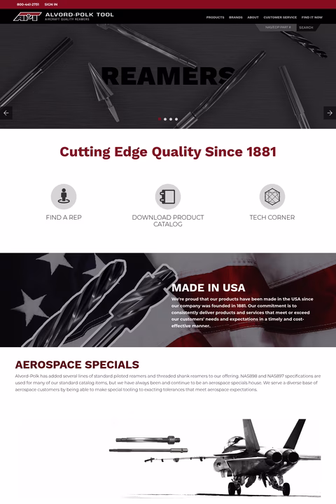 Alvord-Polk-Tool Homepage 1440px