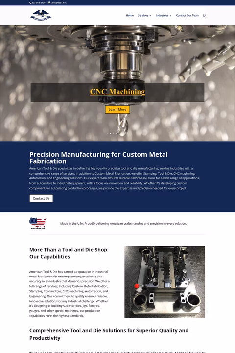 American-Tool-Die Homepage 1440px