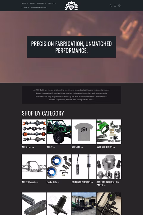 Appalachian-Performance-Engineering Homepage 1440px