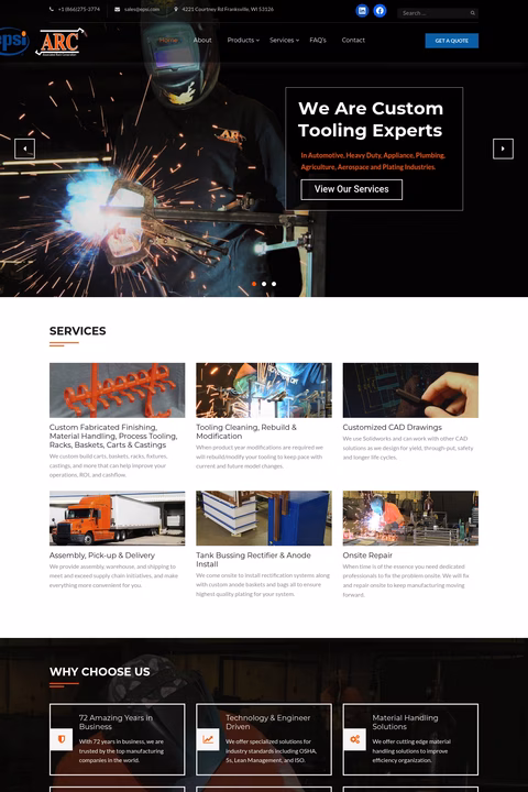 Associated-Rack Homepage 1440px