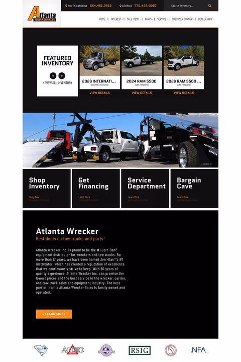 Atlanta-Wrecker-Sales Homepage 1440px