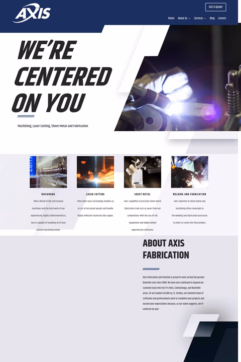 Axis-Fabrication-Machine-Co Homepage 1440px