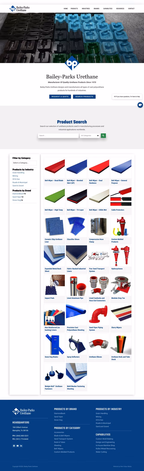 Bailey-Parks-Urethane Homepage 1440px