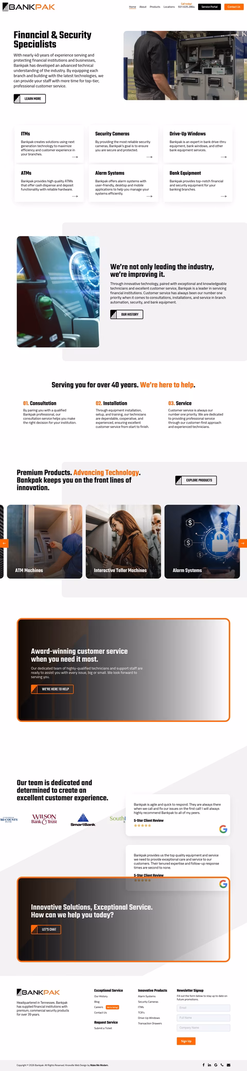 Bankpak Homepage 1440px